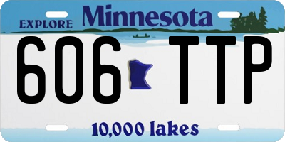 MN license plate 606TTP