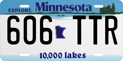 MN license plate 606TTR