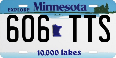 MN license plate 606TTS