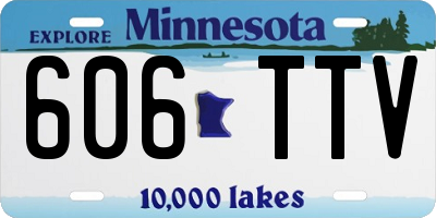 MN license plate 606TTV
