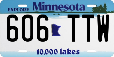 MN license plate 606TTW