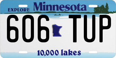 MN license plate 606TUP