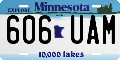MN license plate 606UAM