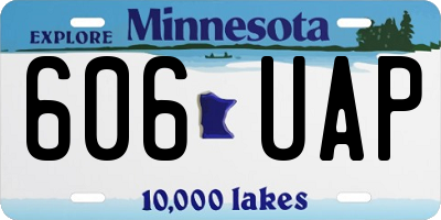 MN license plate 606UAP