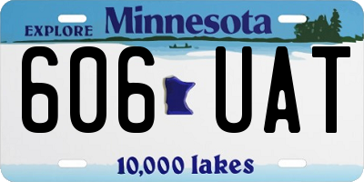 MN license plate 606UAT