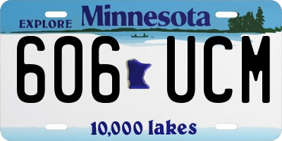 MN license plate 606UCM