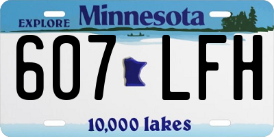 MN license plate 607LFH