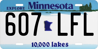 MN license plate 607LFL