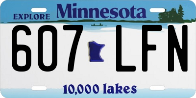 MN license plate 607LFN