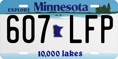 MN license plate 607LFP