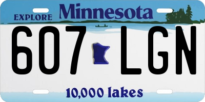 MN license plate 607LGN
