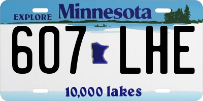 MN license plate 607LHE