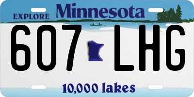 MN license plate 607LHG
