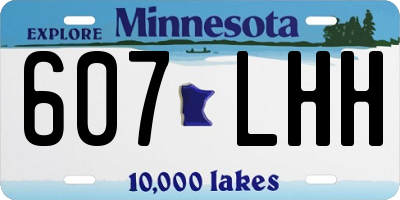 MN license plate 607LHH