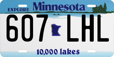 MN license plate 607LHL