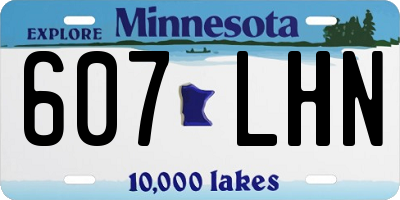 MN license plate 607LHN