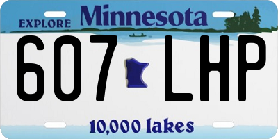 MN license plate 607LHP