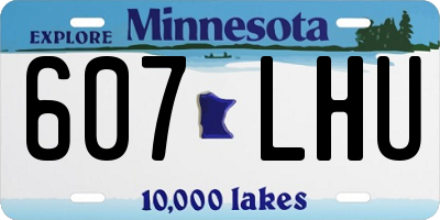 MN license plate 607LHU