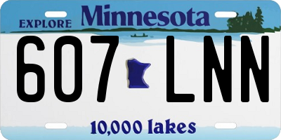 MN license plate 607LNN