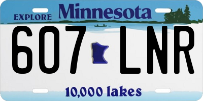 MN license plate 607LNR