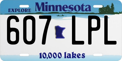 MN license plate 607LPL