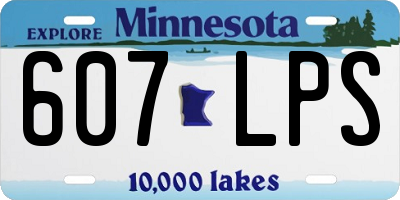 MN license plate 607LPS