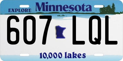 MN license plate 607LQL