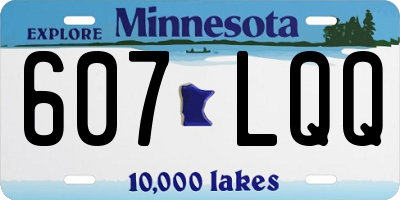 MN license plate 607LQQ