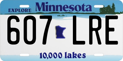 MN license plate 607LRE