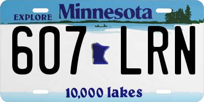 MN license plate 607LRN