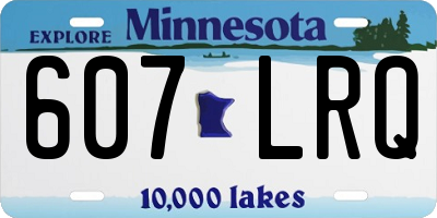 MN license plate 607LRQ