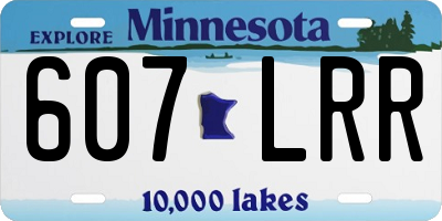 MN license plate 607LRR