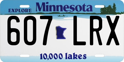 MN license plate 607LRX