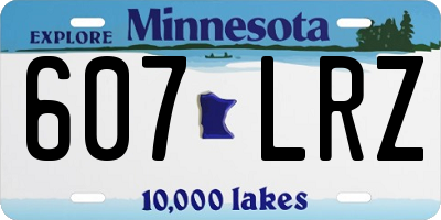 MN license plate 607LRZ