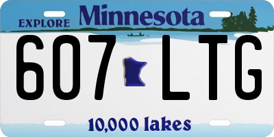 MN license plate 607LTG