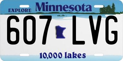 MN license plate 607LVG