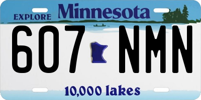 MN license plate 607NMN