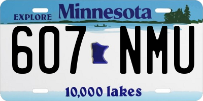 MN license plate 607NMU