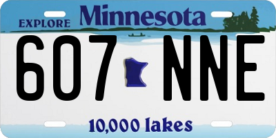 MN license plate 607NNE