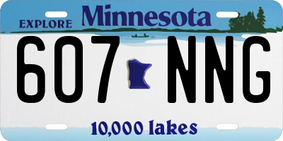 MN license plate 607NNG