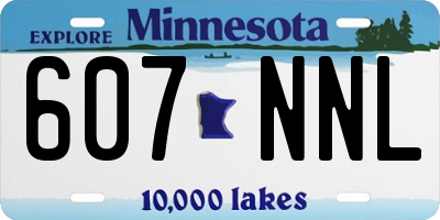 MN license plate 607NNL