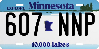 MN license plate 607NNP