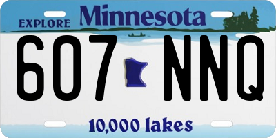 MN license plate 607NNQ