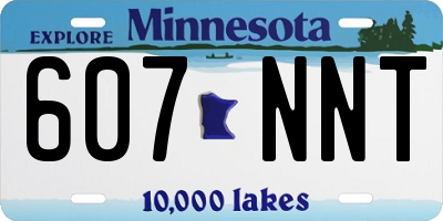 MN license plate 607NNT