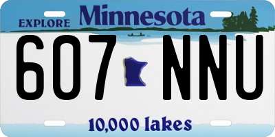 MN license plate 607NNU