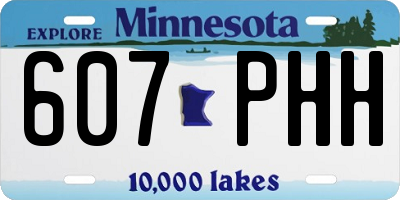 MN license plate 607PHH