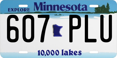 MN license plate 607PLU