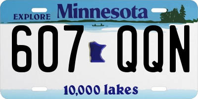 MN license plate 607QQN