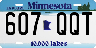 MN license plate 607QQT