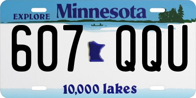 MN license plate 607QQU